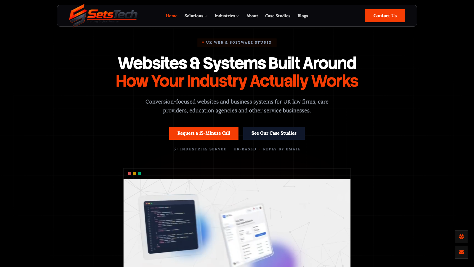The SetsTech website